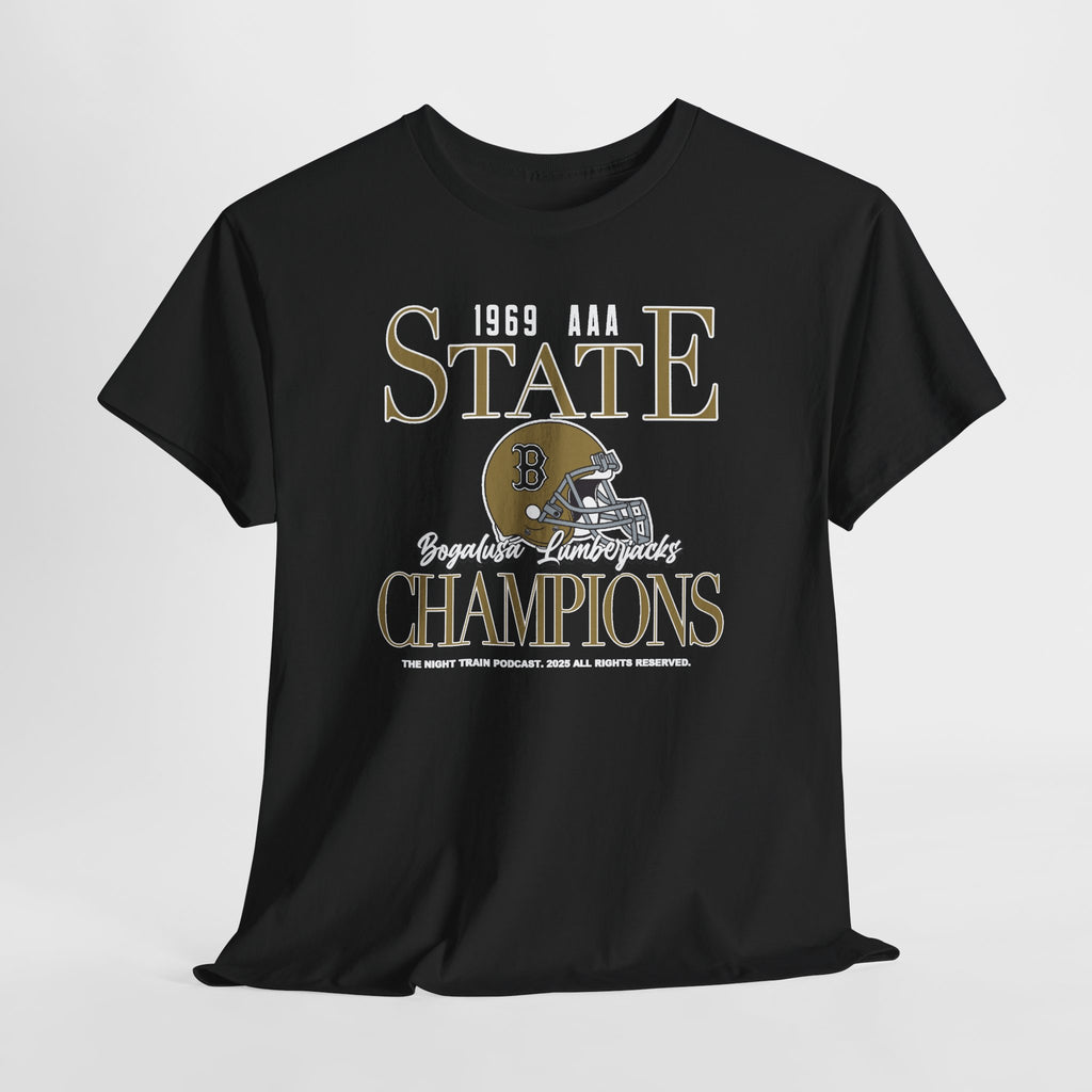 State Champions 1969 Football Helmet Tee — Vintage High School Champion Shirt