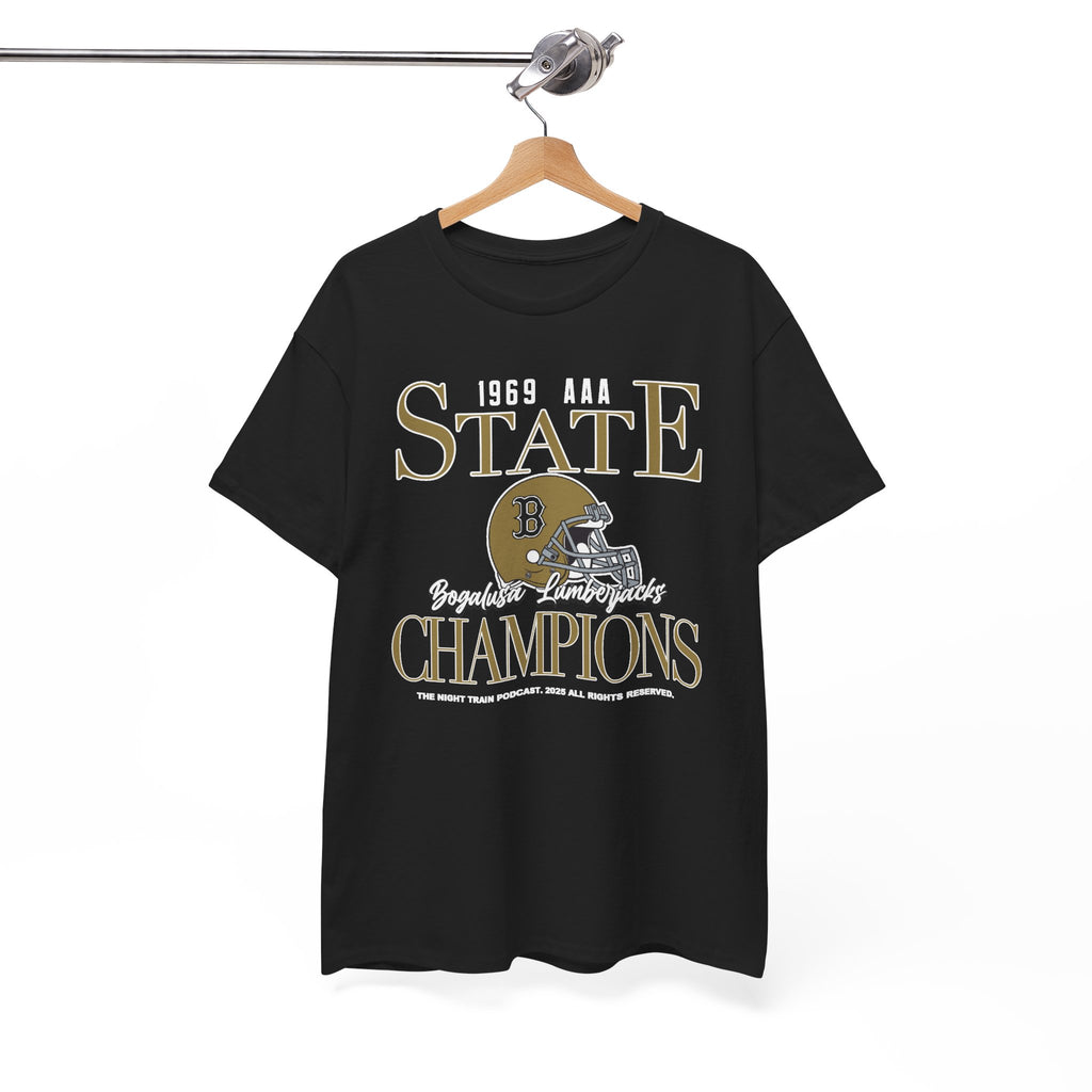 State Champions 1969 Football Helmet Tee — Vintage High School Champion Shirt