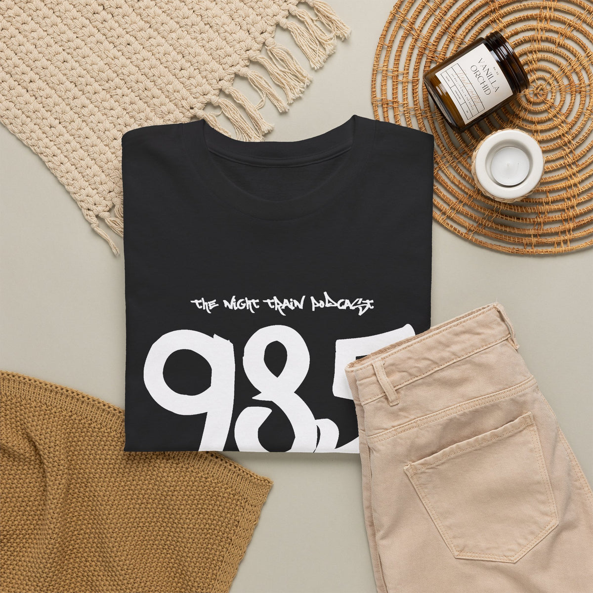985 Area Code T-Shirt — Bold Handwritten Design with '985'