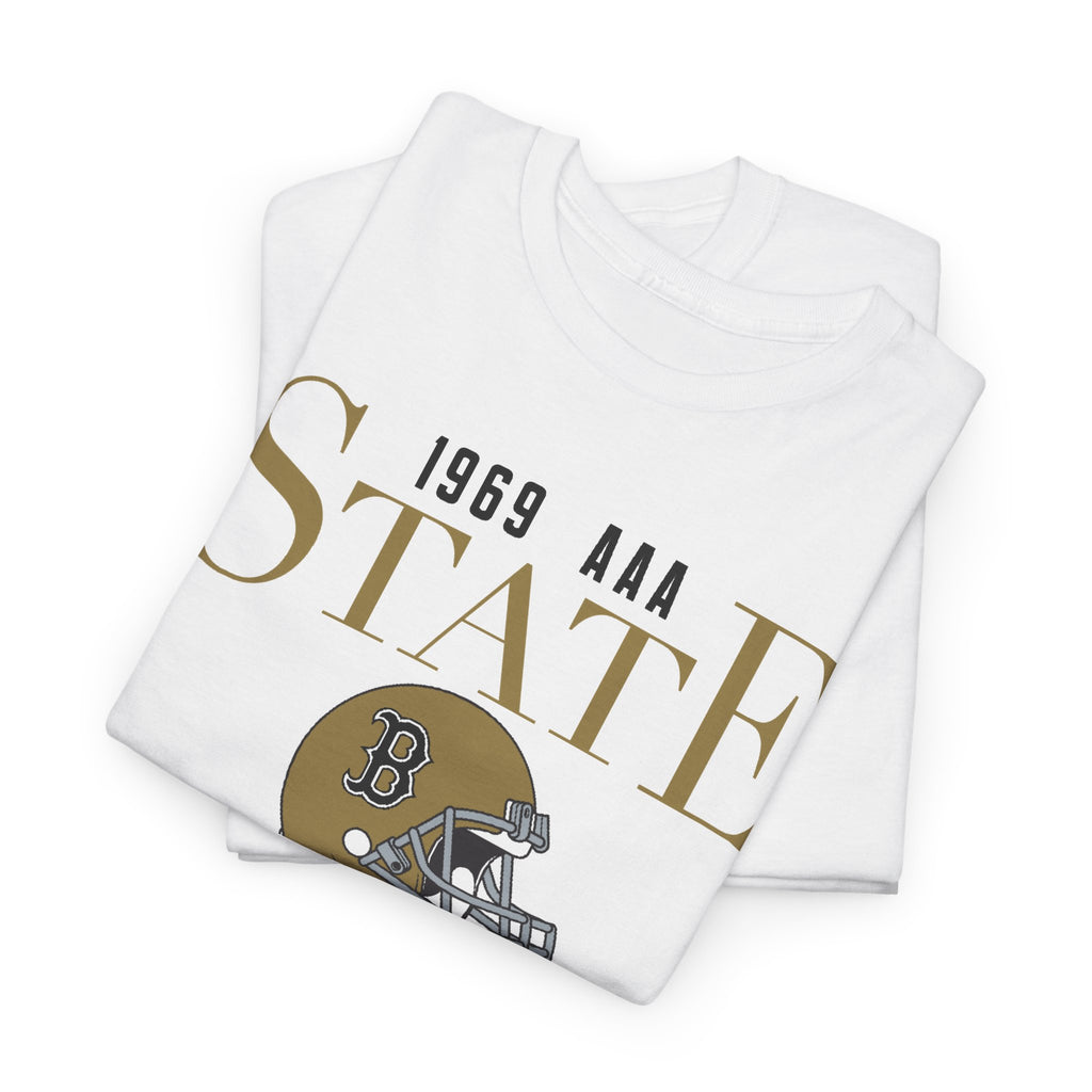 Champions Football Tee – 1969 AAA State Champions Helmet Design