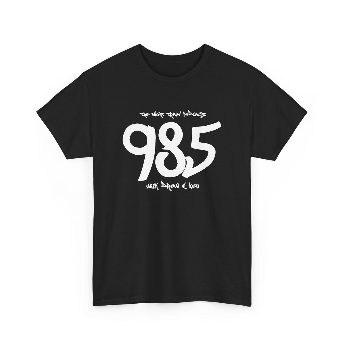 985 Area Code T-Shirt — Bold Handwritten Design with '985'