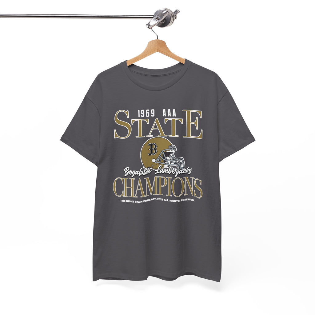 State Champions 1969 Football Helmet Tee — Vintage High School Champion Shirt