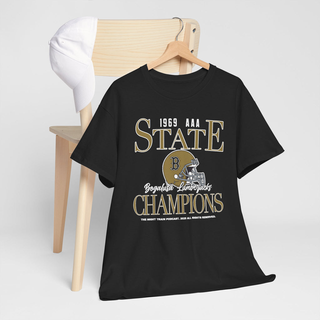 State Champions 1969 Football Helmet Tee — Vintage High School Champion Shirt