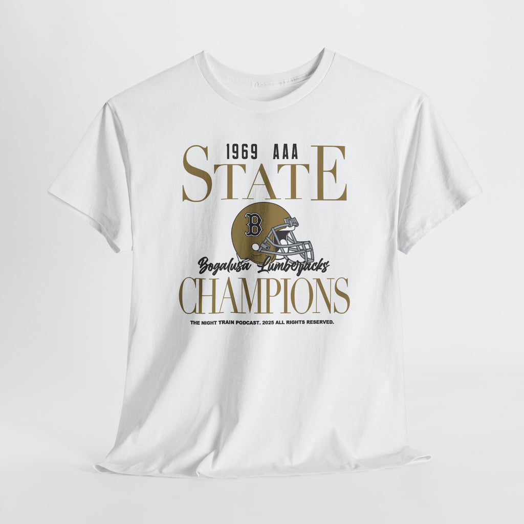 Champions Football Tee – 1969 AAA State Champions Helmet Design