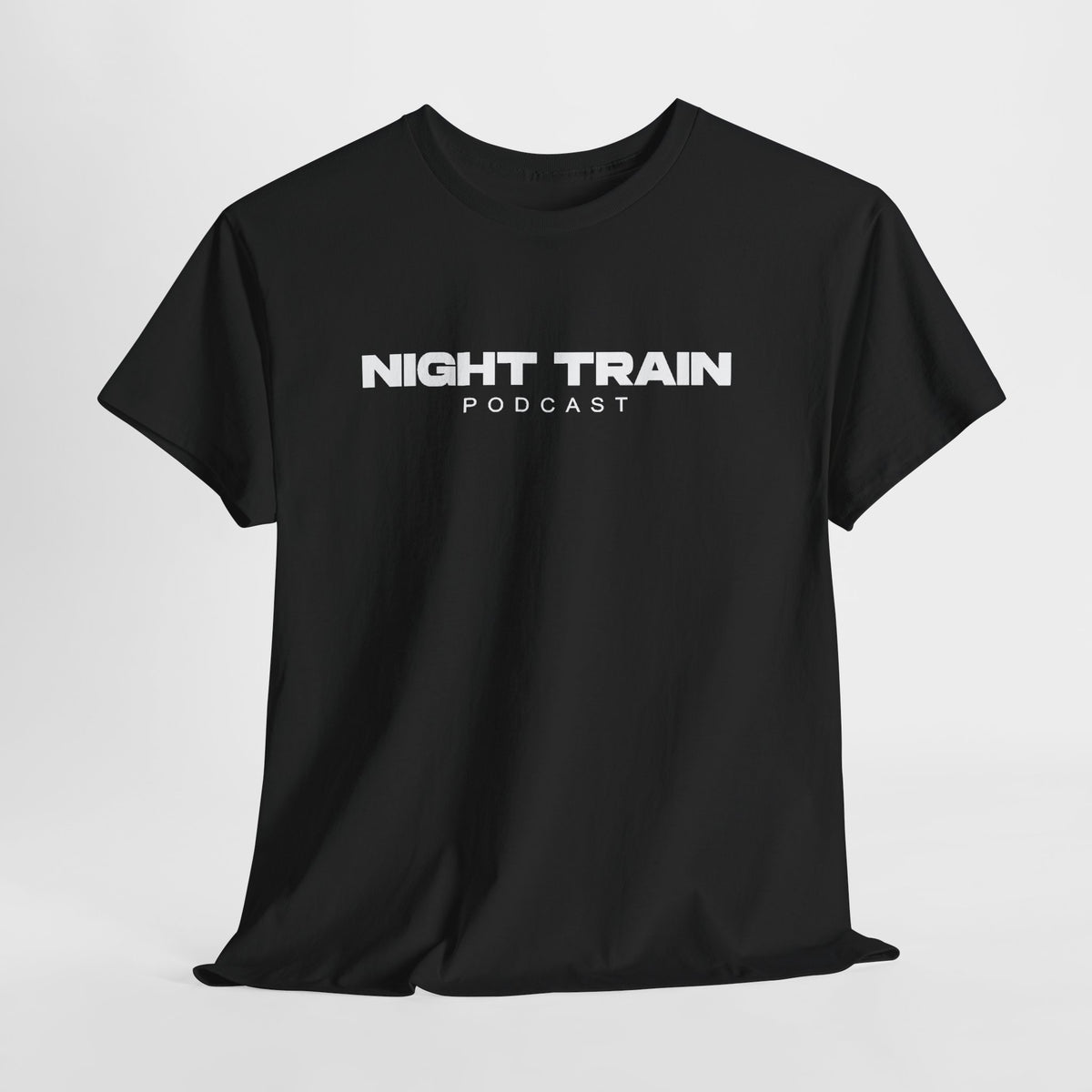 Night Train Podcast T-Shirt — Bold Logo Tee for Fans