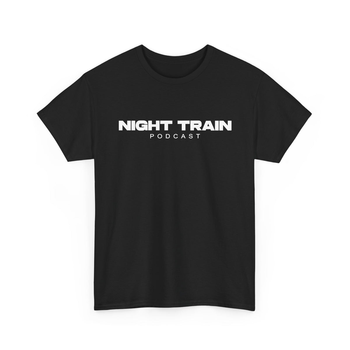 Night Train Podcast T-Shirt — Bold Logo Tee for Fans