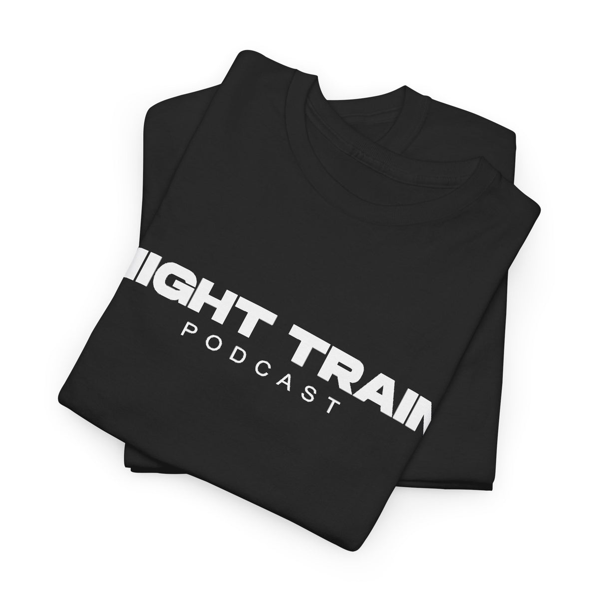 Night Train Podcast T-Shirt — Bold Logo Tee for Fans